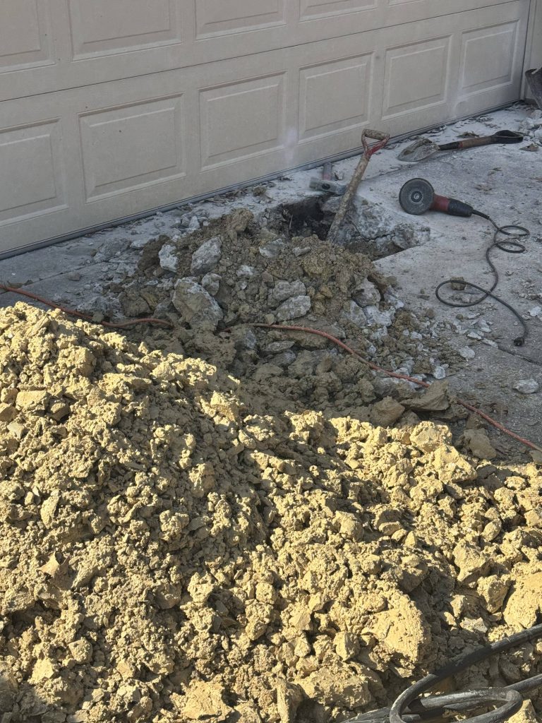 concrete breakout pier Frisco-Dallas Tunneling Services (About) (Concrete Penetration)